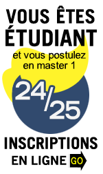 Vous êtes étudiant et vous postulez en master 1 à la Faculté des Sciences et Technologies